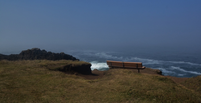 bench at Rock Creek grassy knoll
